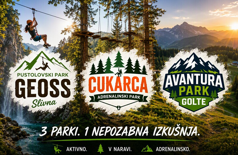 Trije odlični adrenalinski parki za vse starosti